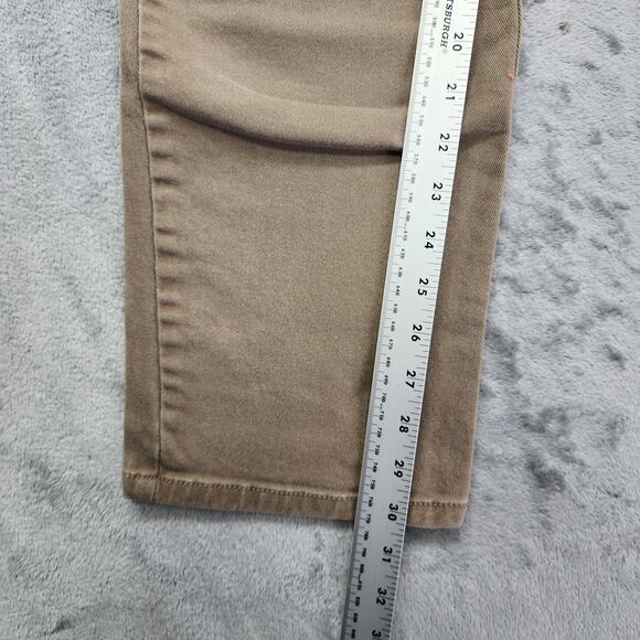 Gloria Vanderbilt Jeans Womens 12 Tan High Rise Straight Stretch Denim Casual - Picture 13 of 15